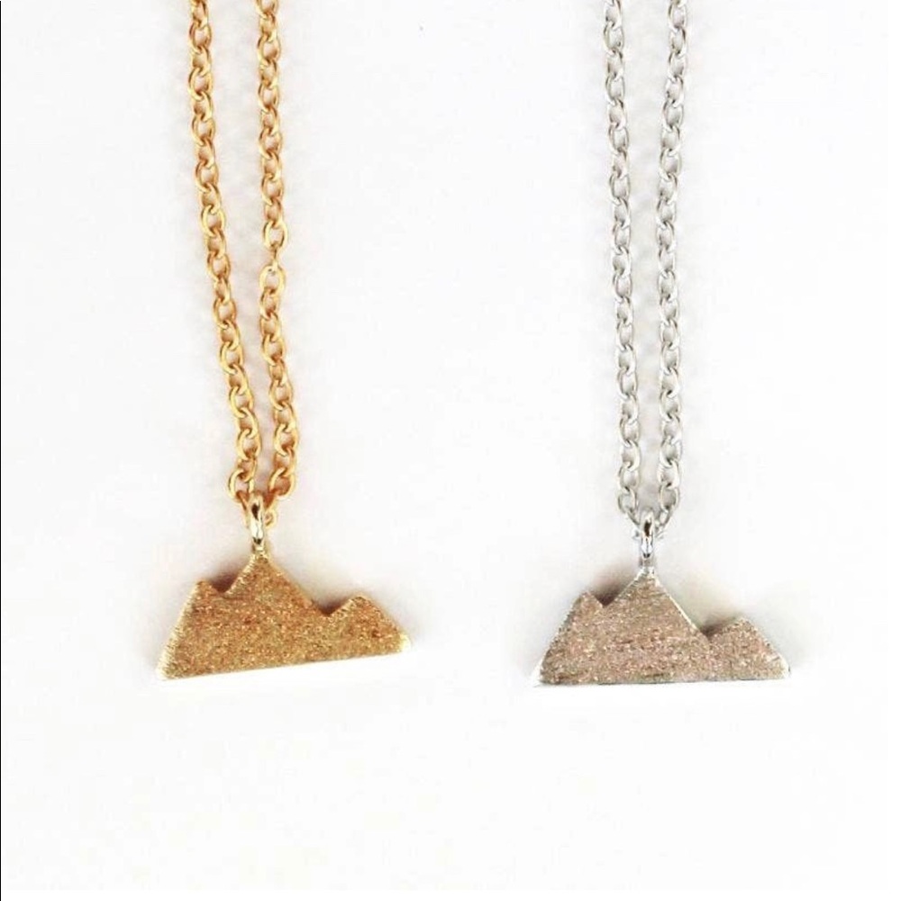14k Gold Plated Mini Mountain Necklace